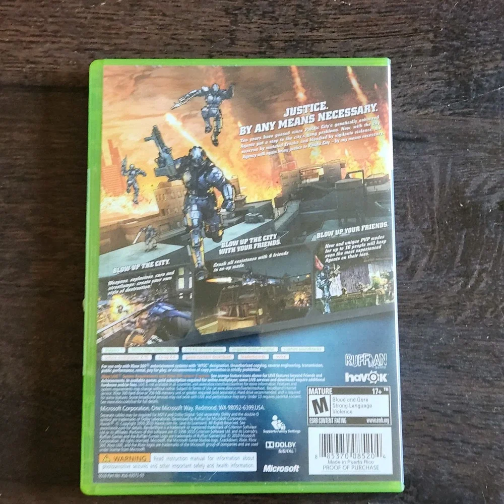 Crackdown 2‎ Xbox 360 Game Complete In Box Action Adventure Open World Shooter